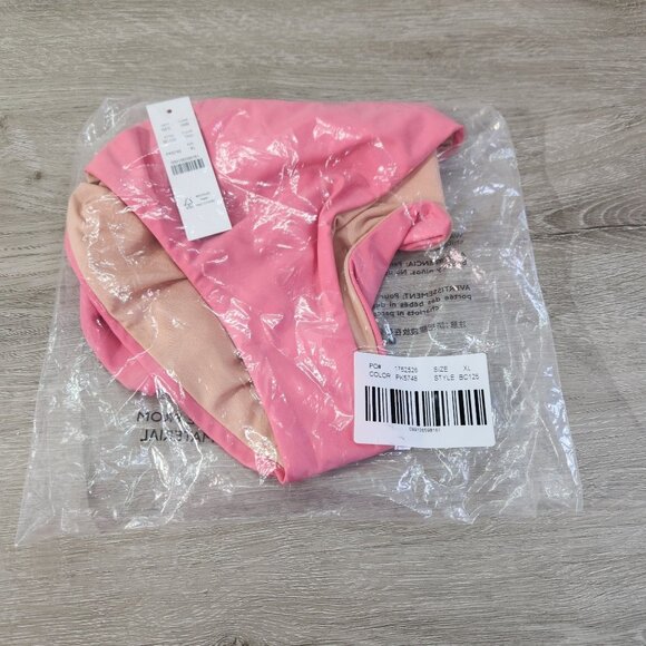 J. Crew Pink Curved Waist Cheeky Bikini Bottom New With Tags Womens Size XL - Picture 15 of 16